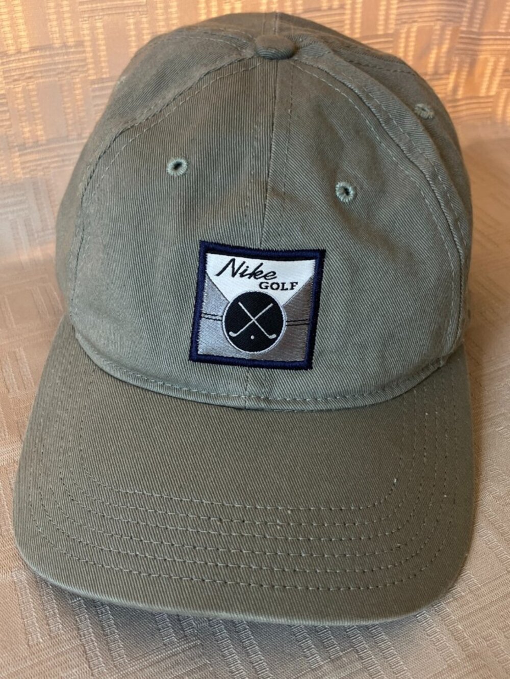 Vintage 1990s Nike Golf Hat Cap Adjustable Strap Style 100% Cotton Made in USA